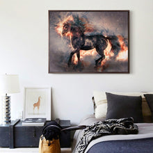 Lade das Bild in den Galerie-Viewer, Pferd - voller runder Diamant - 40x30cm
