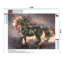 Lade das Bild in den Galerie-Viewer, Pferd - voller runder Diamant - 40x30cm
