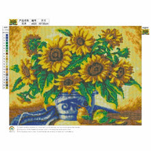 Lade das Bild in den Galerie-Viewer, Sonnenblumen - voller runder Diamant - 35x45cm

