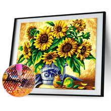 Lade das Bild in den Galerie-Viewer, Sonnenblumen - voller runder Diamant - 35x45cm
