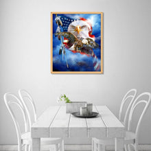 Lade das Bild in den Galerie-Viewer, Adler - voller runder Diamant - 30x35cm
