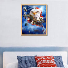 Lade das Bild in den Galerie-Viewer, Adler - voller runder Diamant - 30x35cm
