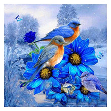 Lade das Bild in den Galerie-Viewer, Vögel - voller runder Diamant - 30x30cm
