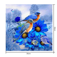 Lade das Bild in den Galerie-Viewer, Vögel - voller runder Diamant - 30x30cm
