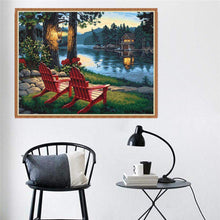Lade das Bild in den Galerie-Viewer, Lakeside - voller runder Diamant - 35x25cm
