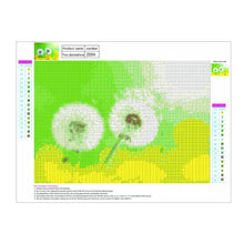 Lade das Bild in den Galerie-Viewer, Löwenzahn - voller runder Diamant - 40x30cm
