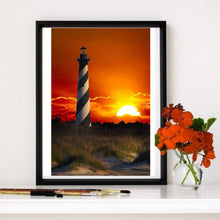 Lade das Bild in den Galerie-Viewer, Lichtturm - voller runder Diamant - 25x35cm
