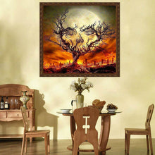 Lade das Bild in den Galerie-Viewer, Halloween-Baum - voller runder Diamant - 30x30cm
