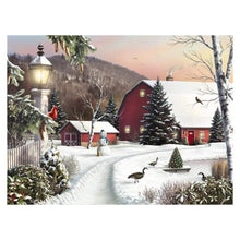 Lade das Bild in den Galerie-Viewer, Klarer Himmel Schnee - voller runder Diamant - 30x40cm
