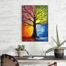 Lade das Bild in den Galerie-Viewer, Bunte Baum - voller runder Diamant - 30x40cm
