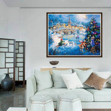 Lade das Bild in den Galerie-Viewer, Weihnachtsabend - voller runder Diamant - 40x30cm

