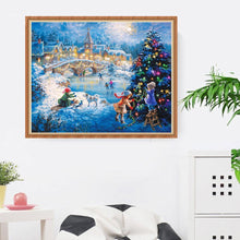 Lade das Bild in den Galerie-Viewer, Weihnachtsabend - voller runder Diamant - 40x30cm
