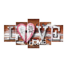 Lade das Bild in den Galerie-Viewer, LOVE 5 - Bilder - voller runder Diamant - 95x45cm
