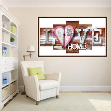 Lade das Bild in den Galerie-Viewer, LOVE 5 - Bilder - voller runder Diamant - 95x45cm
