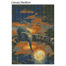 Lade das Bild in den Galerie-Viewer, See Elefant - volle Diamant-Malerei - 40x30cm
