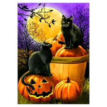 Lade das Bild in den Galerie-Viewer, Halloween ?Handarbeit - voller runder Diamant - 40x30cm
