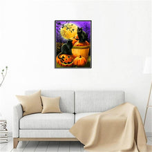 Lade das Bild in den Galerie-Viewer, Halloween ?Handarbeit - voller runder Diamant - 40x30cm
