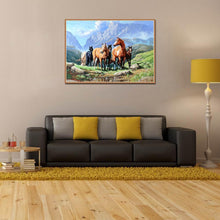 Lade das Bild in den Galerie-Viewer, Pferde - volle Diamant-Malerei - 30x40cm
