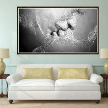 Lade das Bild in den Galerie-Viewer, Küssen Liebhaber - voller runder Diamant - 50x30cm
