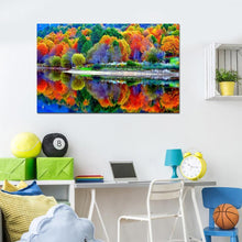 Lade das Bild in den Galerie-Viewer, Bunte Wald - volle Diamant-Malerei - 40x30cm
