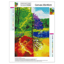 Lade das Bild in den Galerie-Viewer, Vier Jahreszeiten Baum - voller runder Diamant - 30x40cm
