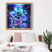Lade das Bild in den Galerie-Viewer, Schmetterling - voller runder Diamant - 30x30cm
