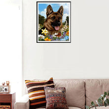 Lade das Bild in den Galerie-Viewer, Hundegarten - volle Diamant-Malerei - 40x30cm
