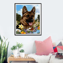 Lade das Bild in den Galerie-Viewer, Hundegarten - volle Diamant-Malerei - 40x30cm
