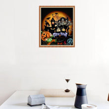 Lade das Bild in den Galerie-Viewer, Halloween-Haus - voller runder Diamant - 40x30cm
