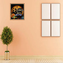 Lade das Bild in den Galerie-Viewer, Halloween-Haus - voller runder Diamant - 40x30cm
