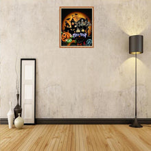 Lade das Bild in den Galerie-Viewer, Halloween-Haus - voller runder Diamant - 40x30cm
