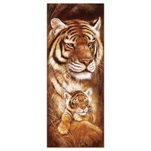 Lade das Bild in den Galerie-Viewer, Tiger - voller runder Diamant - 25 * 55cm
