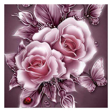 Lade das Bild in den Galerie-Viewer, Blume - voller runder Diamant - 25x25cm
