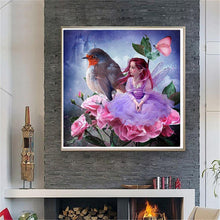 Lade das Bild in den Galerie-Viewer, Mädchen - voller runder Diamant - 35x35cm
