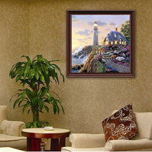 Lade das Bild in den Galerie-Viewer, Licht - voller runder Diamant - 35x35cm
