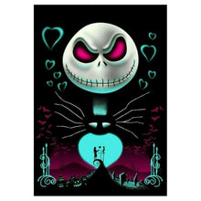 Lade das Bild in den Galerie-Viewer, Halloween-Schädel - voller runder Diamant - 30x40cm
