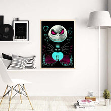 Lade das Bild in den Galerie-Viewer, Halloween-Schädel - voller runder Diamant - 30x40cm
