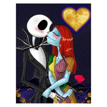 Lade das Bild in den Galerie-Viewer, Halloween-Schädel-Liebhaber - voller runder Diamant - 30x40cm
