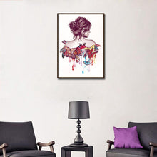 Lade das Bild in den Galerie-Viewer, Schmetterling Schönheit - volle Diamant-Malerei - 30x40cm

