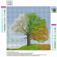 Lade das Bild in den Galerie-Viewer, Fantasy-Baum - voller runder Diamant - 30x30cm
