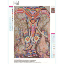 Lade das Bild in den Galerie-Viewer, Bunte Elefant - volle Diamant-Malerei - 30x40cm
