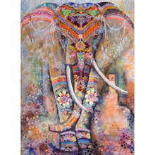 Lade das Bild in den Galerie-Viewer, Bunte Elefant - volle Diamant-Malerei - 30x40cm
