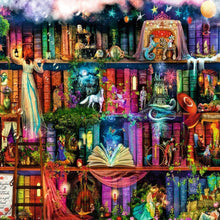 Lade das Bild in den Galerie-Viewer, Fantasy Bücher - voller runder Diamant - 30x30cm
