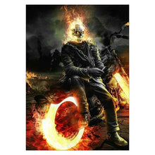 Lade das Bild in den Galerie-Viewer, Sch?del - voller runder Diamant - 30x40cm
