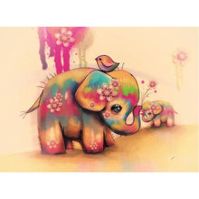 Lade das Bild in den Galerie-Viewer, Süße Elefant - volle Diamant-Malerei - 40x30cm
