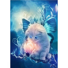 Lade das Bild in den Galerie-Viewer, Süße Katze - volle Diamant-Malerei - 40x30cm
