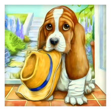 Lade das Bild in den Galerie-Viewer, Hund - voller runder Diamant - 25x25cm

