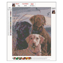 Lade das Bild in den Galerie-Viewer, Hund - volle Diamant-Malerei - 30x25cm
