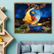 Lade das Bild in den Galerie-Viewer, Dragon - volle Diamant-Malerei - 30x40cm
