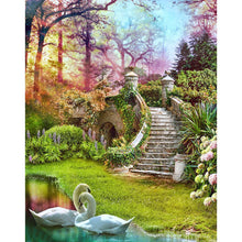 Lade das Bild in den Galerie-Viewer, Fantasy-Brücke - volle Diamant-Malerei - 30x25cm
